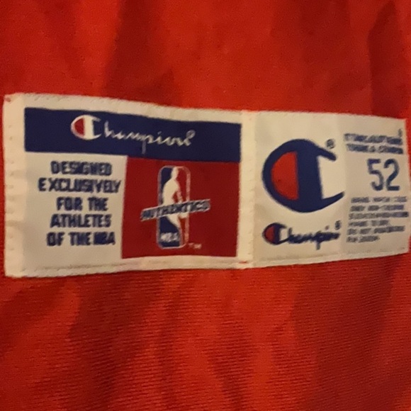 Champion Houston rockets McGrady Red and White Accented Basketball Jersey NBA - Picture 4 of 6